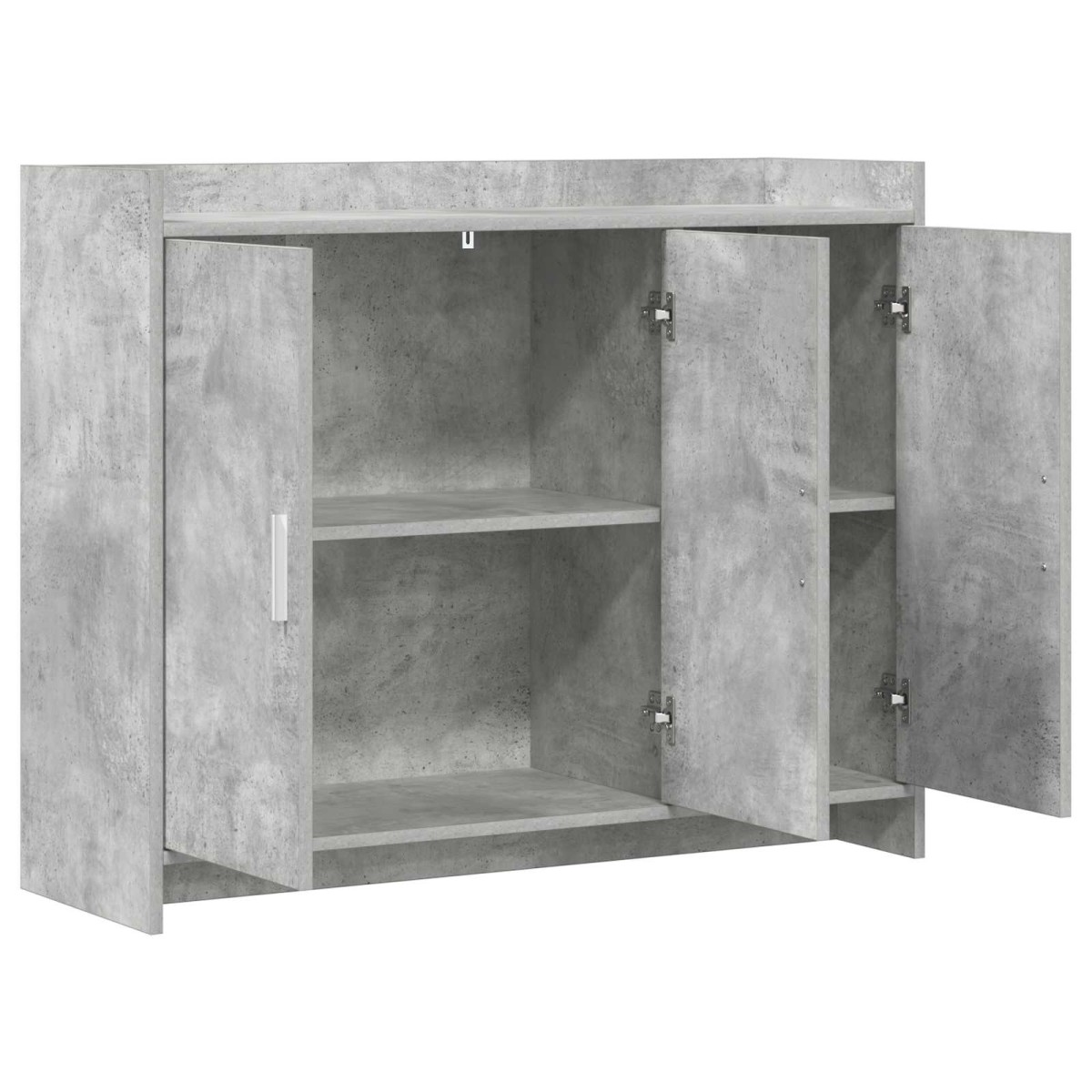vidaXL Πλαϊνό γραφείο Γκρι Σκυροδέματος 98,5 x 33 x 80 εκ