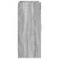 vidaXL Πλαϊνό γραφείο Γκρι Sonoma 98,5 x 33 x 80 εκ Επεξεργασμένο Ξύλο