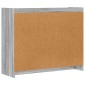 vidaXL Πλαϊνό γραφείο Γκρι Sonoma 98,5 x 33 x 80 εκ Επεξεργασμένο Ξύλο