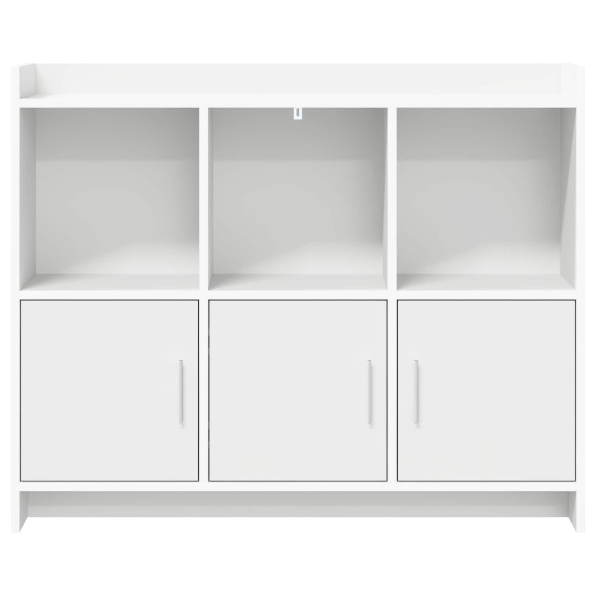 vidaXL Πλαϊνό γραφείο Λευκό 98,5 x 33 x 80 εκ Επεξεργασμένο Ξύλο