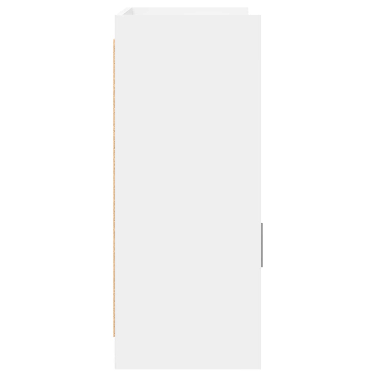 vidaXL Πλαϊνό γραφείο Λευκό 98,5 x 33 x 80 εκ Επεξεργασμένο Ξύλο