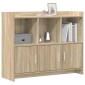 vidaXL Πλαϊνό γραφείο Sonoma Δρυς 98,5 x 33 x 80 εκ Επεξεργασμένο Ξύλο