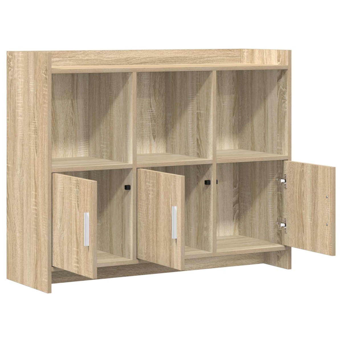 vidaXL Πλαϊνό γραφείο Sonoma Δρυς 98,5 x 33 x 80 εκ Επεξεργασμένο Ξύλο
