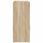 vidaXL Πλαϊνό γραφείο Sonoma Δρυς 98,5 x 33 x 80 εκ Επεξεργασμένο Ξύλο