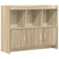 vidaXL Πλαϊνό γραφείο Sonoma Δρυς 98,5 x 33 x 80 εκ Επεξεργασμένο Ξύλο