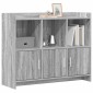 vidaXL Πλαϊνό γραφείο Γκρι Sonoma 98,5 x 33 x 80 εκ Επεξεργασμένο Ξύλο