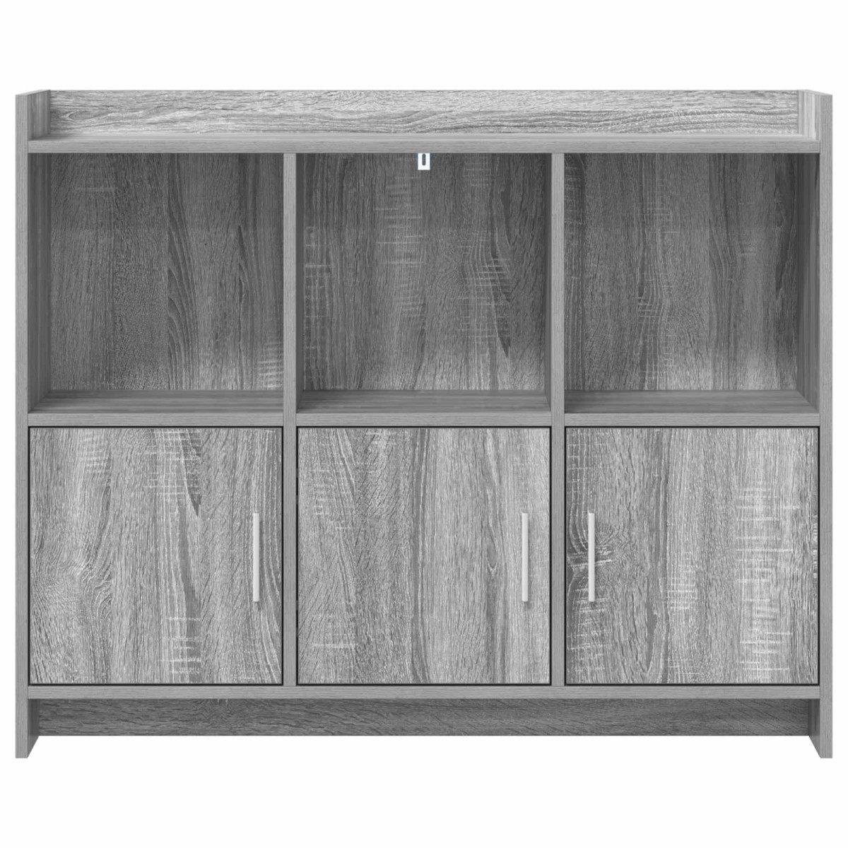 vidaXL Πλαϊνό γραφείο Γκρι Sonoma 98,5 x 33 x 80 εκ Επεξεργασμένο Ξύλο