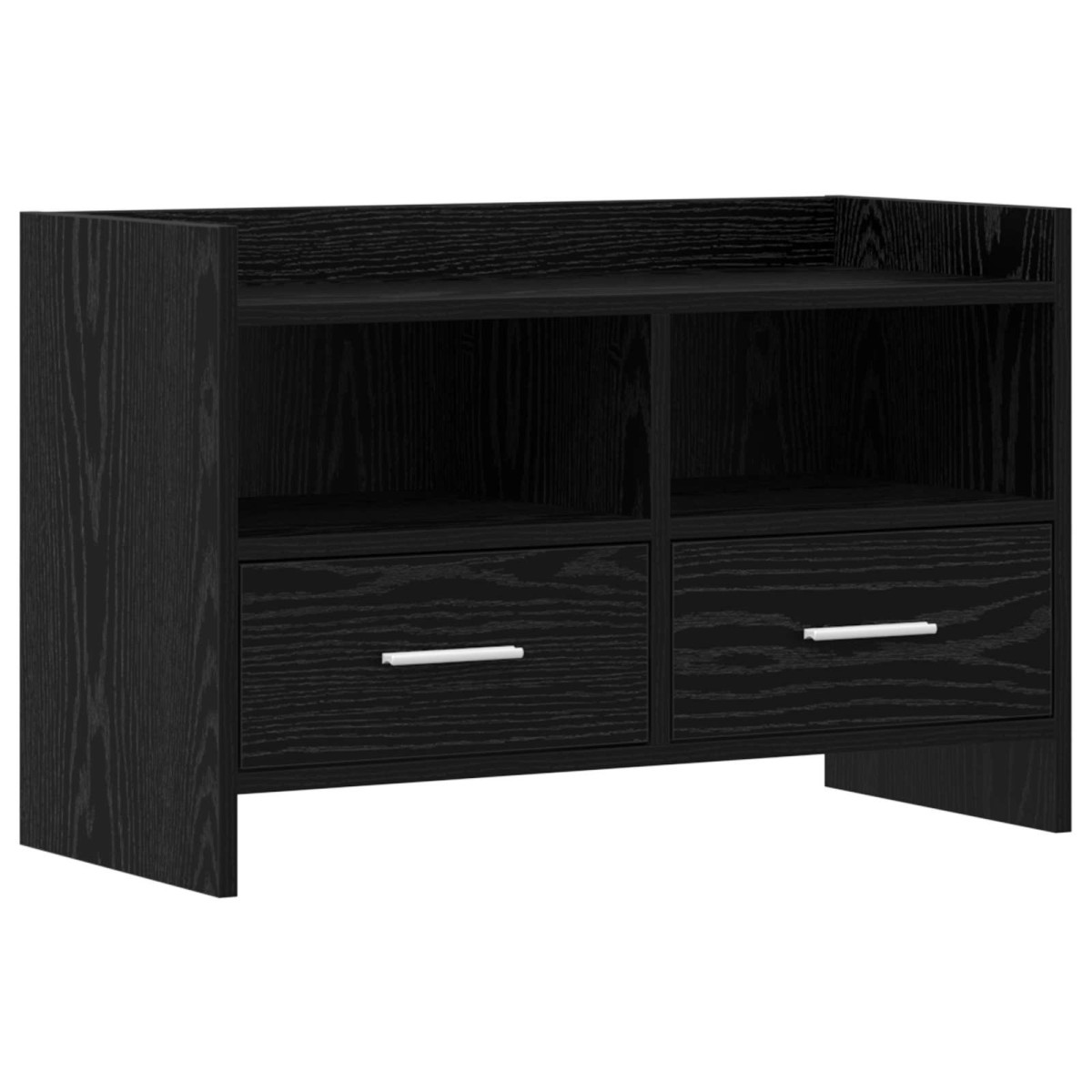 vidaXL Ντουλάπι TV 71,5 x 33 x 47 εκ. Μαύρη Δρυς Επεξεργασμένο Ξύλο