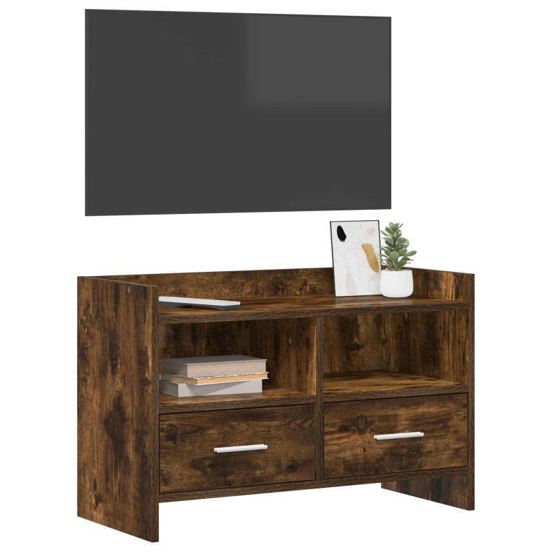 vidaXL Ντουλάπι TV 71,5 x 33 x 47 εκ. Καπνισμένο Ξύλο Δρυός