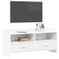 vidaXL Ντουλάπι TV 100 x 33 x 47 εκ Λευκό Επεξεργασμένο Ξύλο