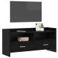 vidaXL Ντουλάπι TV 100 x 33 x 47 εκ Μαύρη Δρυς Επεξεργασμένο Ξύλο