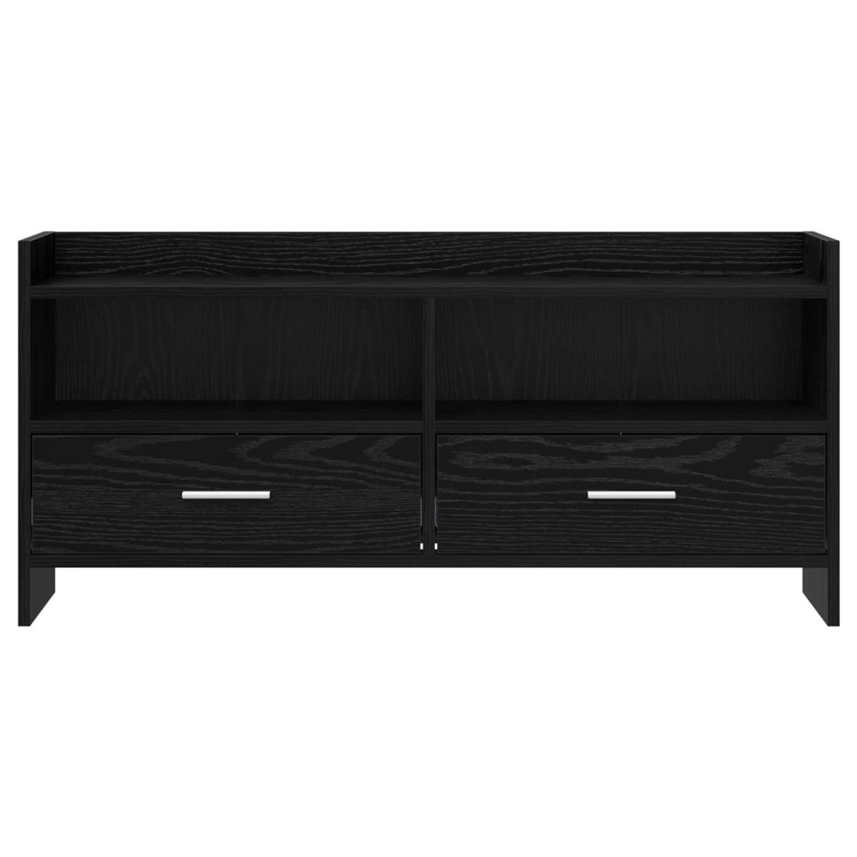 vidaXL Ντουλάπι TV 100 x 33 x 47 εκ Μαύρη Δρυς Επεξεργασμένο Ξύλο