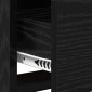 vidaXL Ντουλάπι TV 100 x 33 x 47 εκ Μαύρη Δρυς Επεξεργασμένο Ξύλο