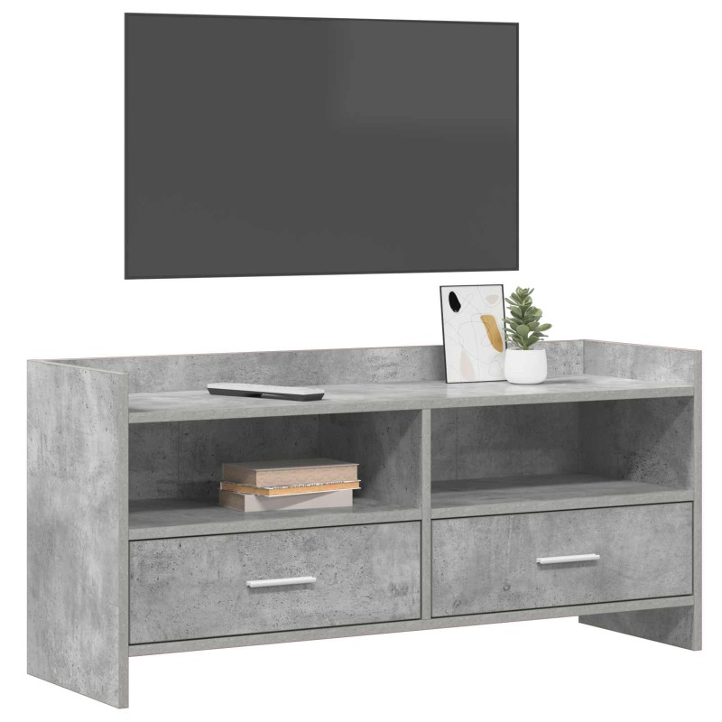 vidaXL Ντουλάπι TV 100 x 33 x 47 εκ Γκρι Σκυροδέματος