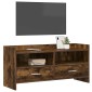 vidaXL Ντουλάπι TV 100 x 33 x 47 εκ Καπνισμένο Ξύλο Δρυός
