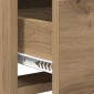 vidaXL Ντουλάπι TV 100 x 33 x 47 εκ Artisan Δρυς Επεξεργασμένο Ξύλο
