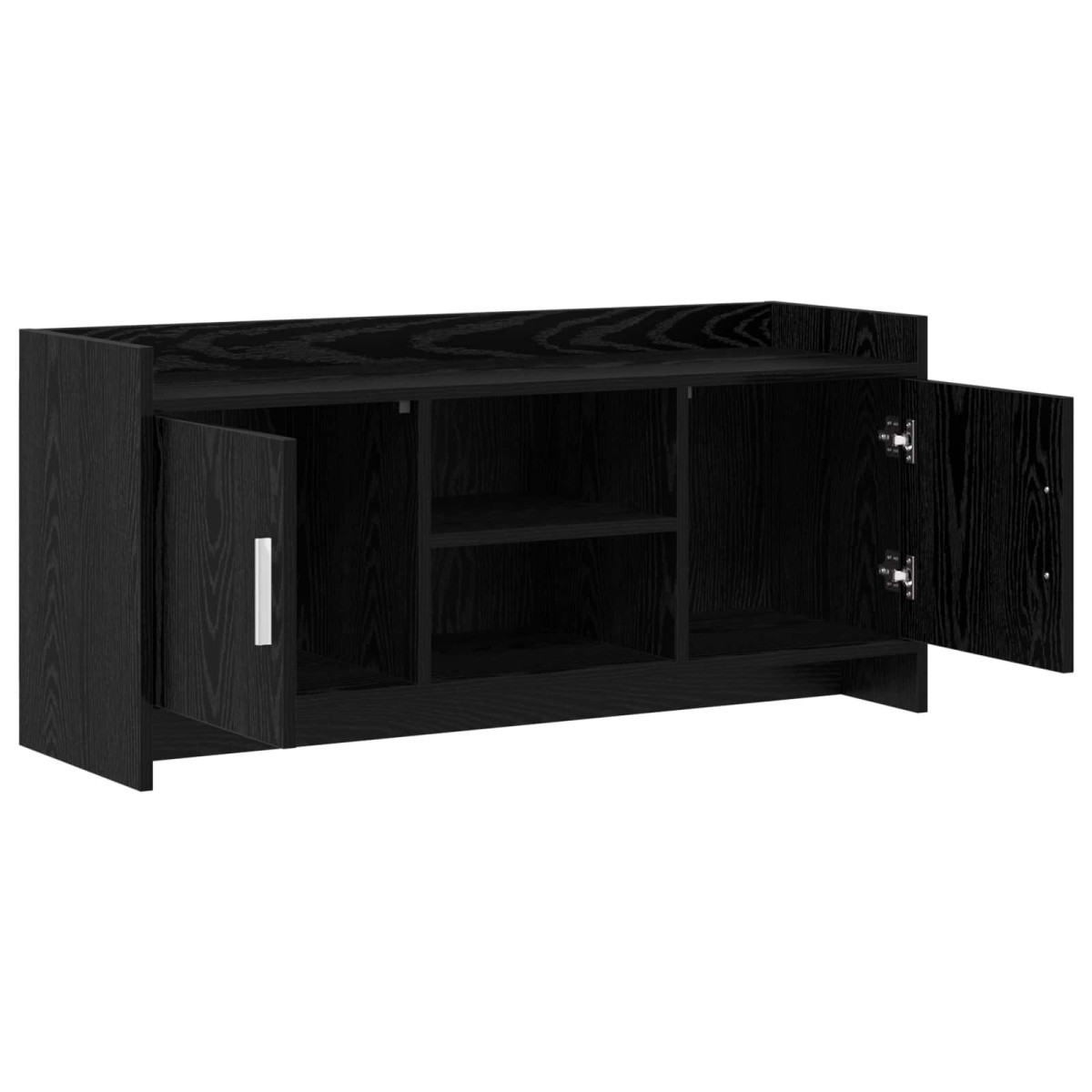vidaXL Ντουλάπι TV 102 x 33 x 47 εκ Μαύρη Δρυς Επεξεργασμένο Ξύλο