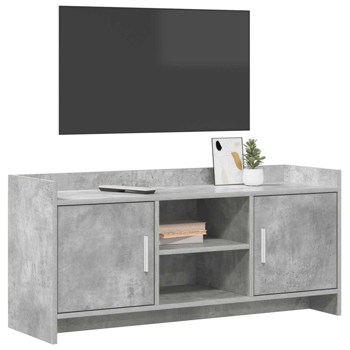 vidaXL Ντουλάπι TV 102 x 33 x 47 εκ Γκρι Σκυροδέματος