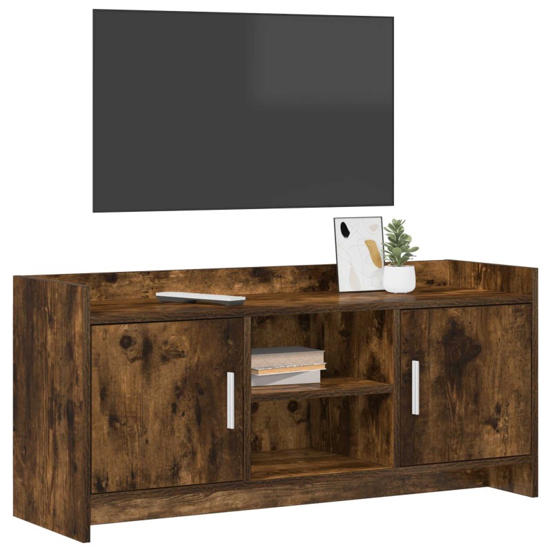 vidaXL Ντουλάπι TV 102 x 33 x 47 εκ Καπνισμένο Ξύλο Δρυός