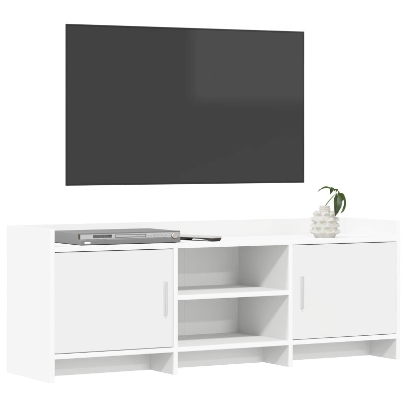 vidaXL Ντουλάπι TV 130 x 33 x 47 εκ Λευκό Επεξεργασμένο Ξύλο