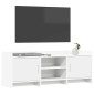 vidaXL Ντουλάπι TV 130 x 33 x 47 εκ Λευκό Επεξεργασμένο Ξύλο