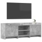 vidaXL Ντουλάπι TV 130 x 33 x 47 εκ Γκρι Σκυροδέματος