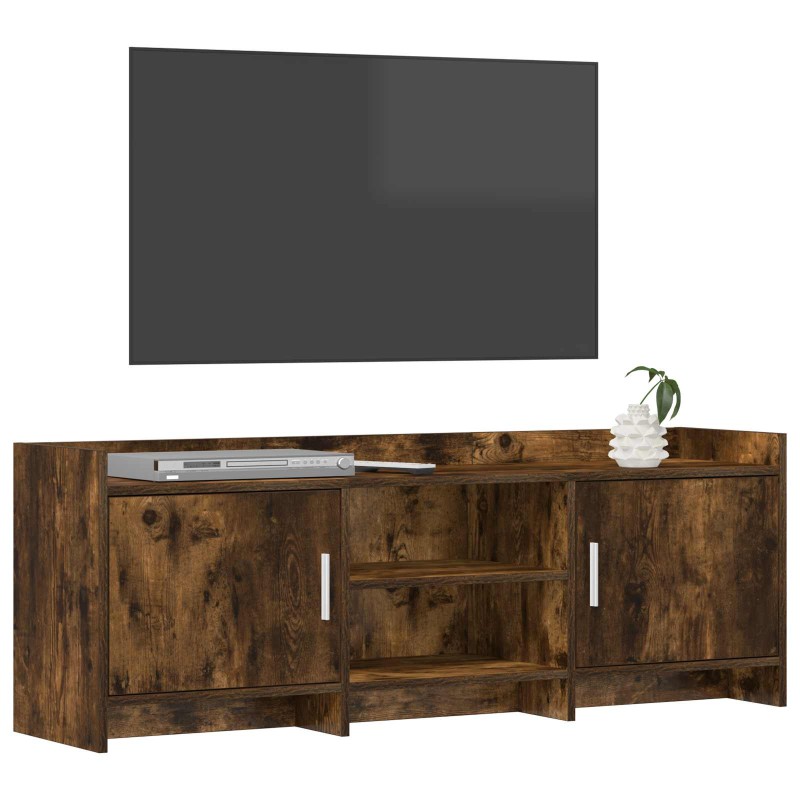 vidaXL Ντουλάπι TV 130 x 33 x 47 εκ Καπνισμένο Ξύλο Δρυός