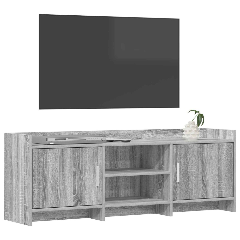 vidaXL Ντουλάπι TV 130 x 33 x 47 εκ Γκρι Sonoma Επεξεργασμένο Ξύλο