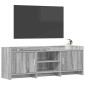 vidaXL Ντουλάπι TV 130 x 33 x 47 εκ Γκρι Sonoma Επεξεργασμένο Ξύλο