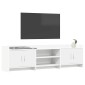 vidaXL Ντουλάπι TV 168 x 33 x 47 εκ. Λευκό Επεξεργασμένο Ξύλο
