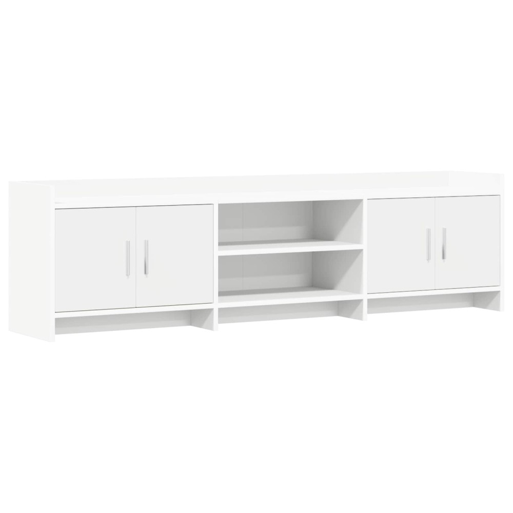 vidaXL Ντουλάπι TV 168 x 33 x 47 εκ. Λευκό Επεξεργασμένο Ξύλο