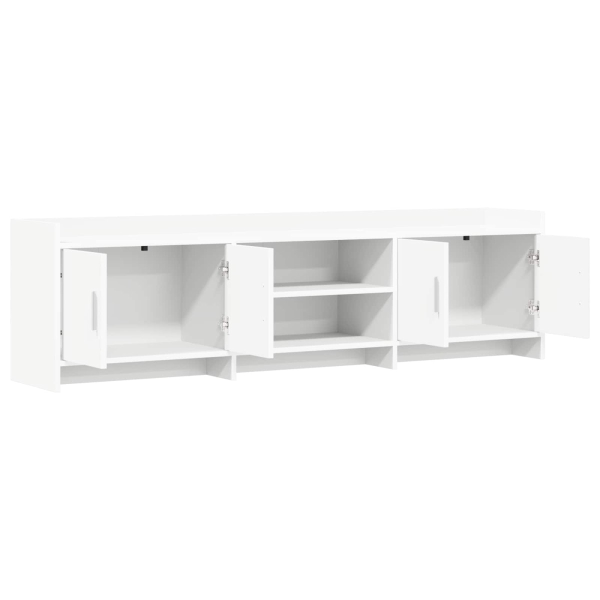 vidaXL Ντουλάπι TV 168 x 33 x 47 εκ. Λευκό Επεξεργασμένο Ξύλο