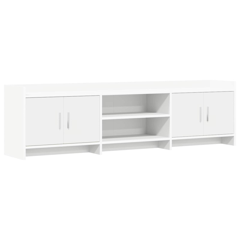 vidaXL Ντουλάπι TV 168 x 33 x 47 εκ. Λευκό Επεξεργασμένο Ξύλο
