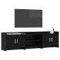 vidaXL Ντουλάπι TV 168 x 33 x 47 εκ. Μαύρη Δρυς Επεξεργασμένο Ξύλο