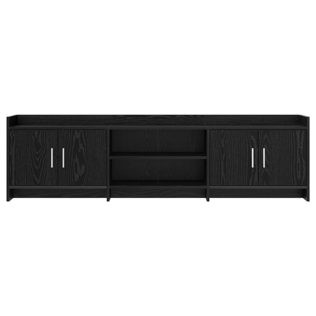 vidaXL Ντουλάπι TV 168 x 33 x 47 εκ. Μαύρη Δρυς Επεξεργασμένο Ξύλο