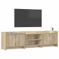 vidaXL Ντουλάπι TV 168 x 33 x 47 εκ. Sonoma Δρυς Επεξεργασμένο Ξύλο