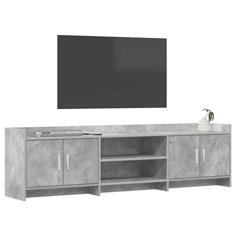 vidaXL Ντουλάπι TV 168 x 33 x 47 εκ. Γκρι Σκυροδέματος
