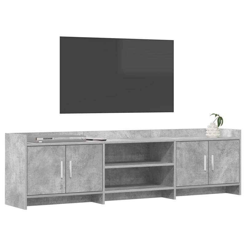 vidaXL Ντουλάπι TV 168 x 33 x 47 εκ. Γκρι Σκυροδέματος