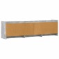 vidaXL Ντουλάπι TV 168 x 33 x 47 εκ. Γκρι Σκυροδέματος