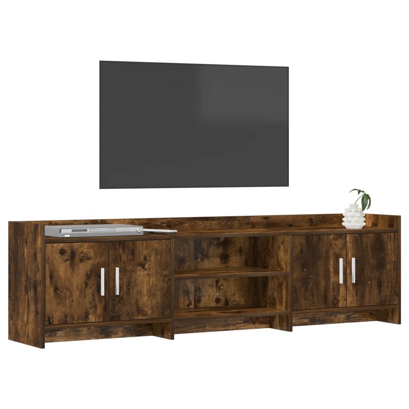 vidaXL Ντουλάπι TV 168 x 33 x 47 εκ. Καπνισμένο Ξύλο Δρυός