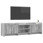 vidaXL Ντουλάπι TV 168 x 33 x 47 εκ. Γκρι Sonoma Επεξεργασμένο Ξύλο