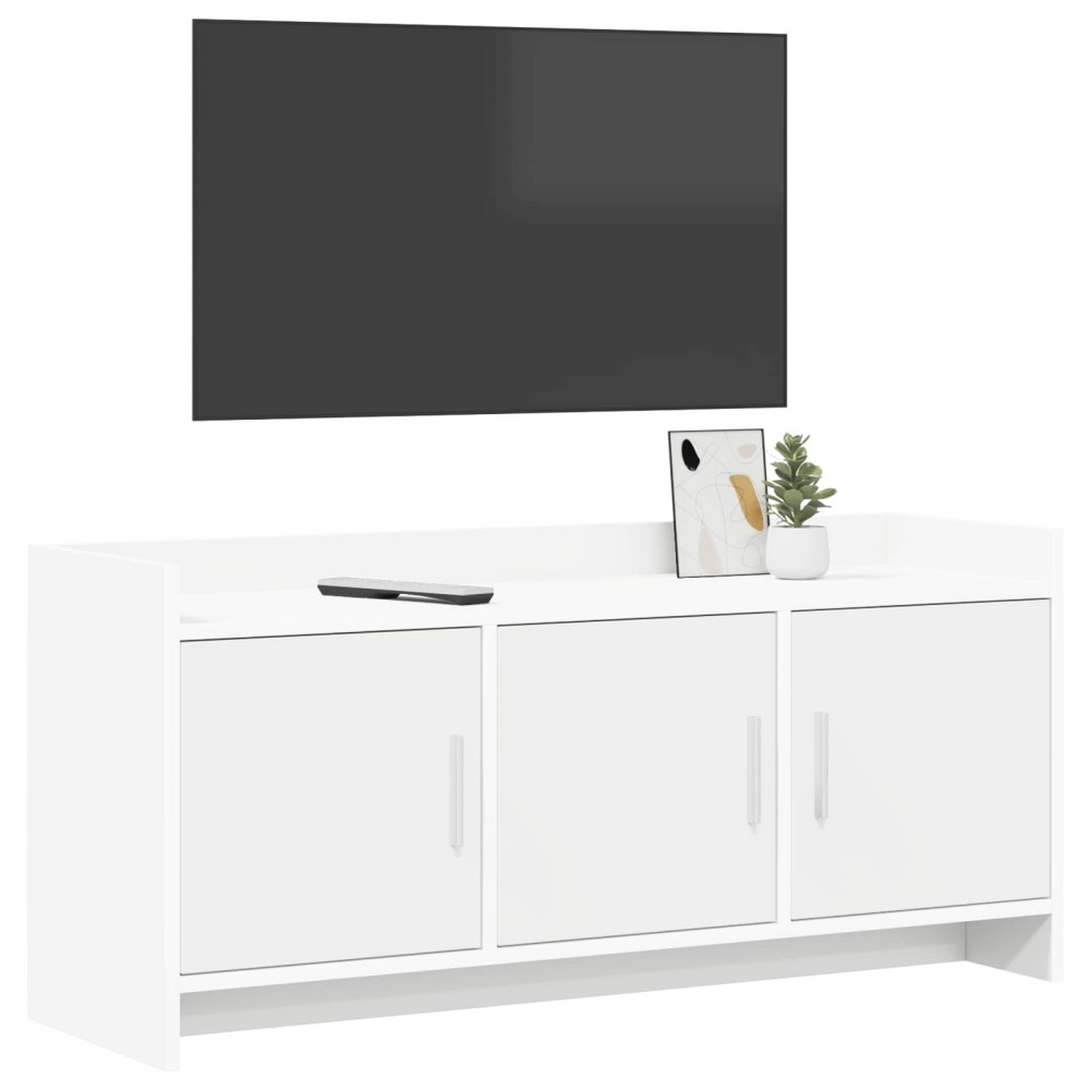 vidaXL Ντουλάπι TV 102 x 33 x 47 εκ Λευκό Επεξεργασμένο Ξύλο