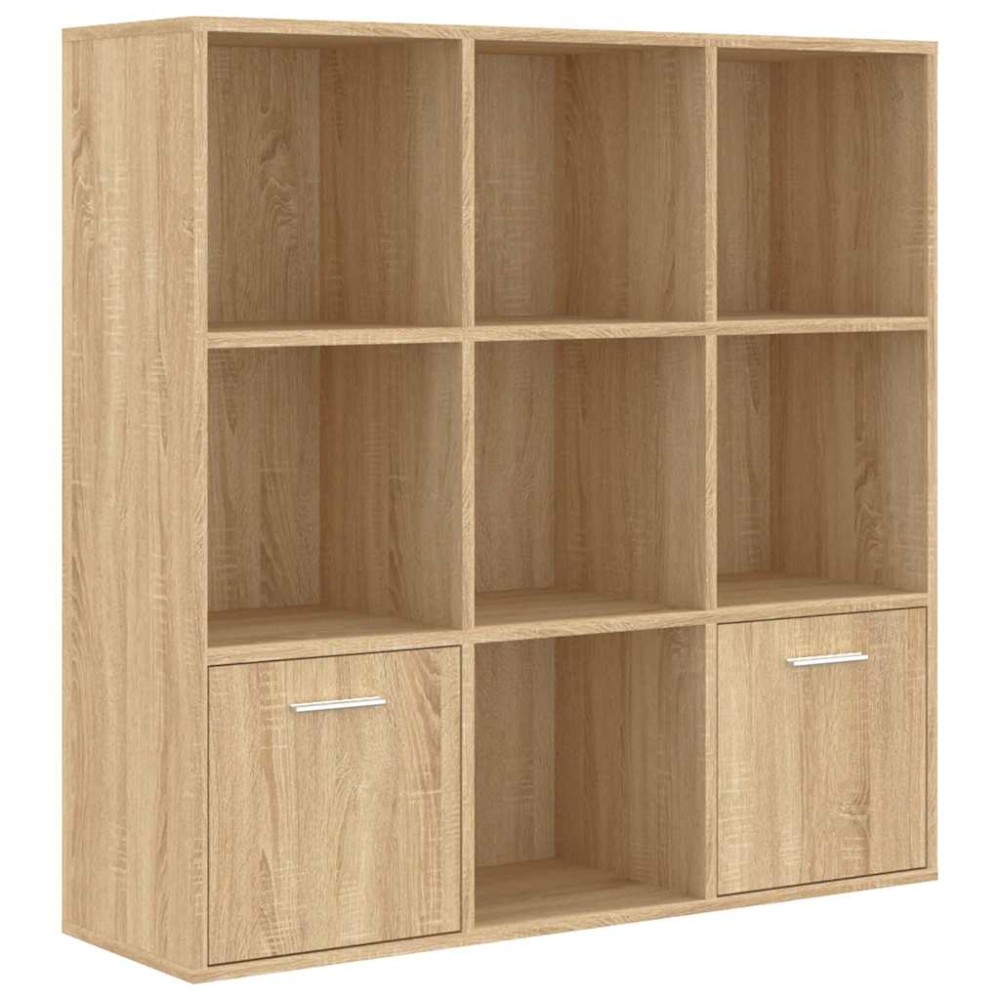 vidaXL Βιβλιοθήκη Χρώμα Sonoma Δρυς 98 x 30 x 98 εκ. από Επεξ. Ξύλο