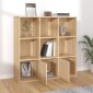 vidaXL Βιβλιοθήκη Χρώμα Sonoma Δρυς 98 x 30 x 98 εκ. από Μοριοσανίδα