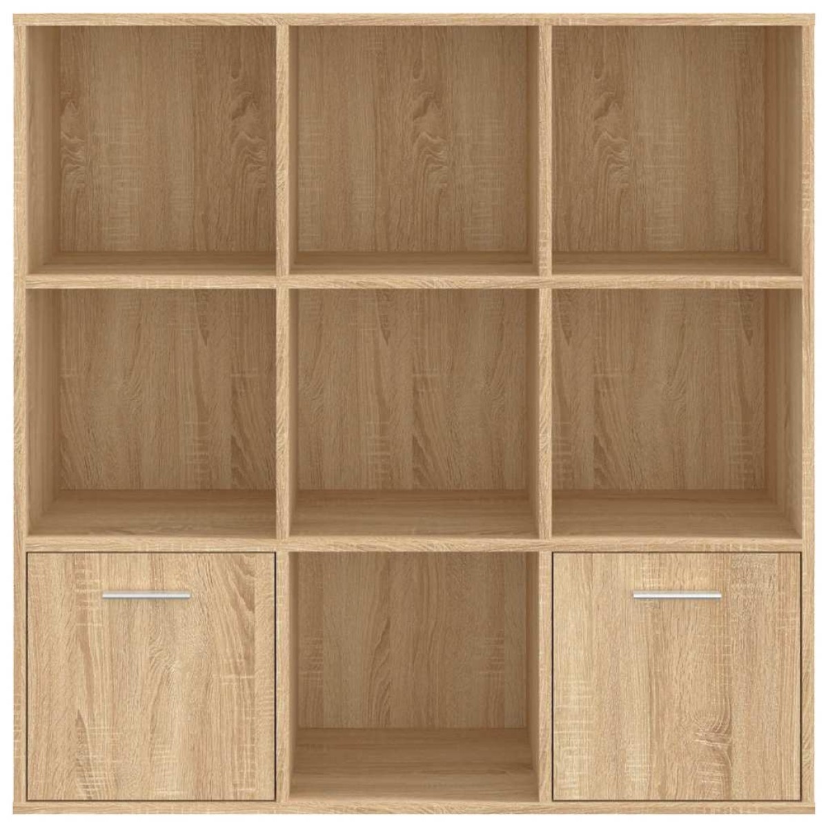 vidaXL Βιβλιοθήκη Χρώμα Sonoma Δρυς 98 x 30 x 98 εκ. από Μοριοσανίδα