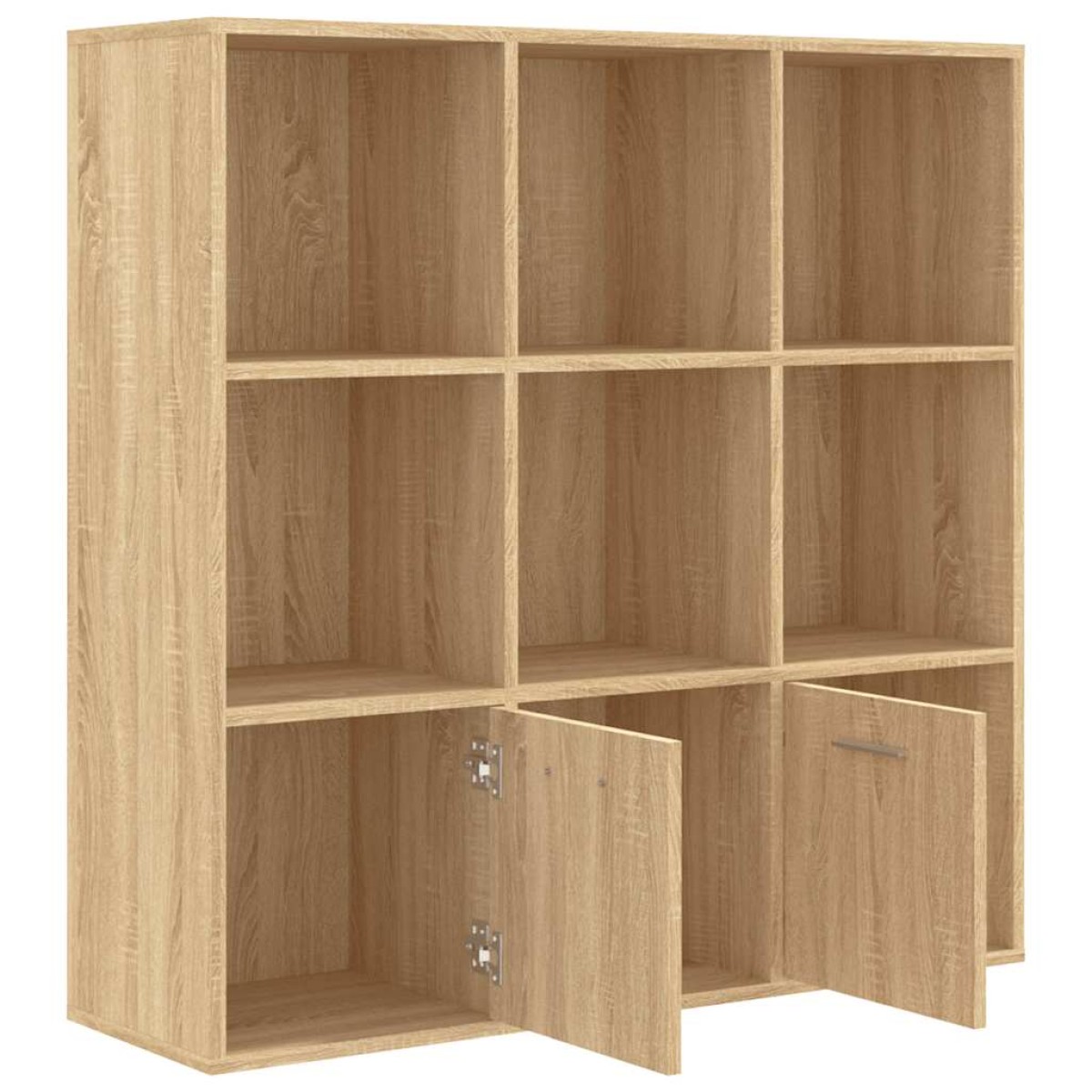 vidaXL Βιβλιοθήκη Χρώμα Sonoma Δρυς 98 x 30 x 98 εκ. από Μοριοσανίδα