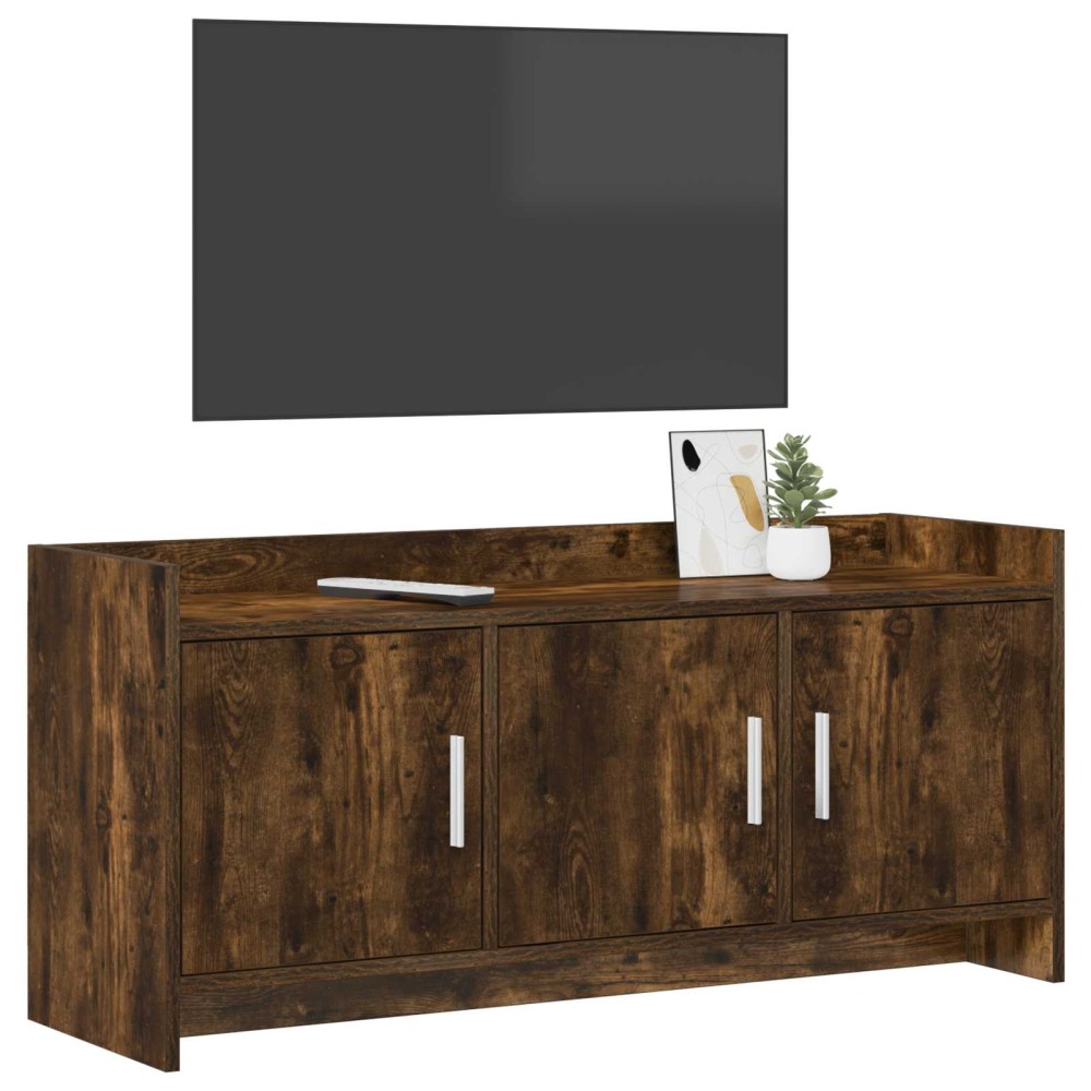 vidaXL Ντουλάπι TV 102 x 33 x 47 εκ Καπνισμένο Ξύλο Δρυός