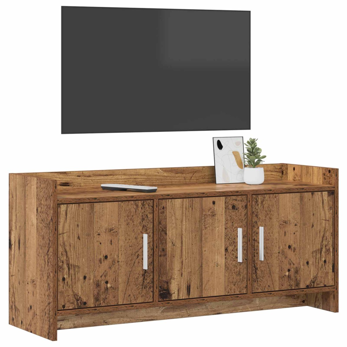 vidaXL Ντουλάπι TV 102 x 33 x 47 εκ Παλαιωμένο ξύλο Επεξεργασμένο Ξύλο