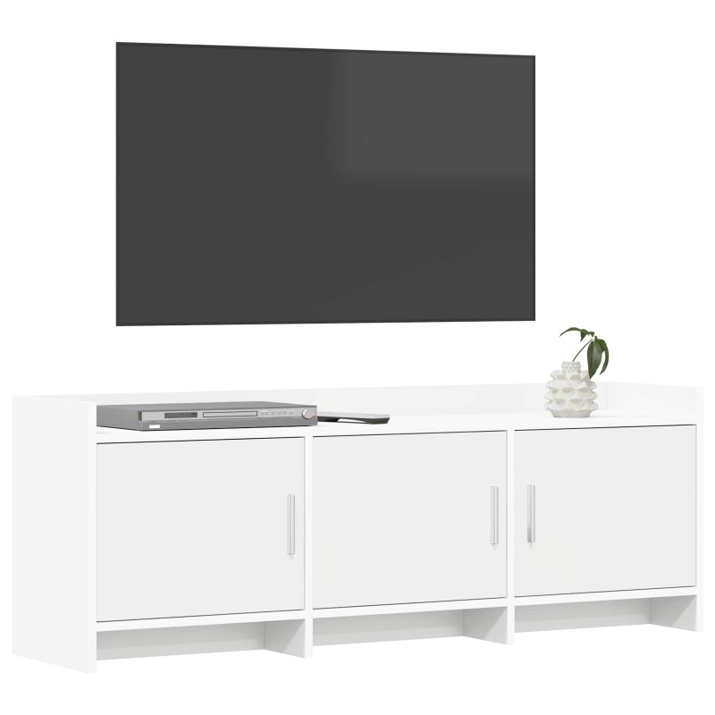 vidaXL Ντουλάπι TV 130 x 33 x 47 εκ Λευκό Επεξεργασμένο Ξύλο