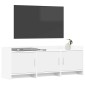 vidaXL Ντουλάπι TV 130 x 33 x 47 εκ Λευκό Επεξεργασμένο Ξύλο